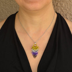 Pridemaille Cluster Pendant - Nonbinary
