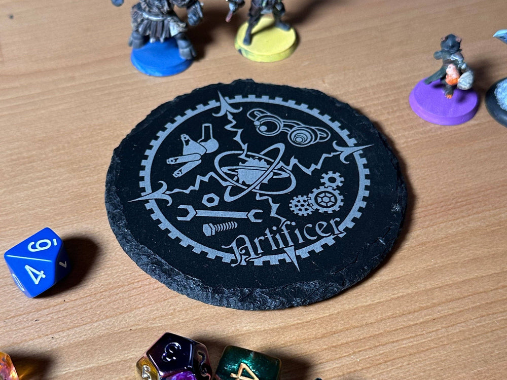 Slate D&D Class Coaster - Sorcerer