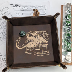 Vegan Leather Dice Tray - Mimic
