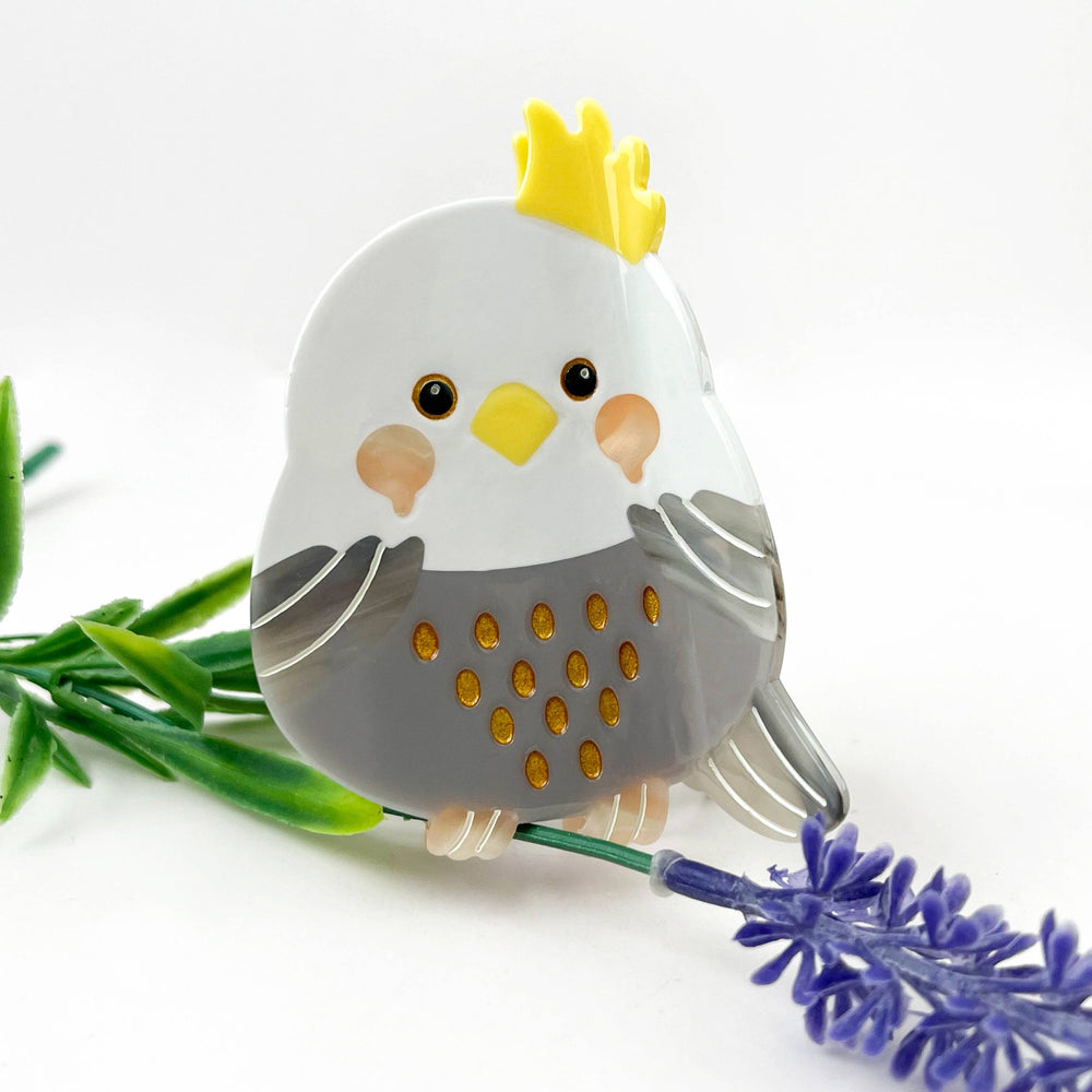 Hair Clip - Cute Cockatoo