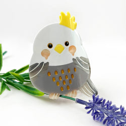 Hair Clip - Cute Cockatoo