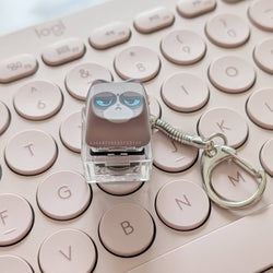 Fidget Keycap Keychain - Grumpy Cat