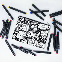 Color Your Own - Pencil Case (Retro Tech)