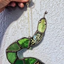 Stained Glass Suncatcher - Snake