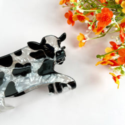 Hair Clip - Cow