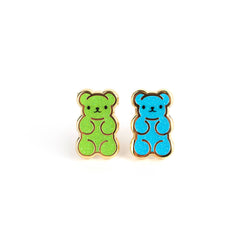 Enamel Earrings - Gummy Bear