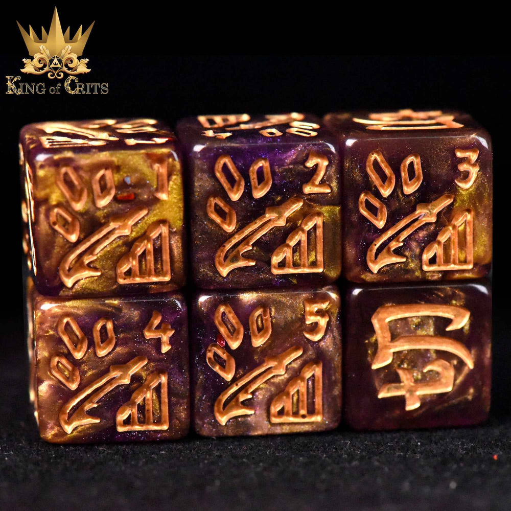 King of Crits Dice Set - Samurai Soul (11-Piece)