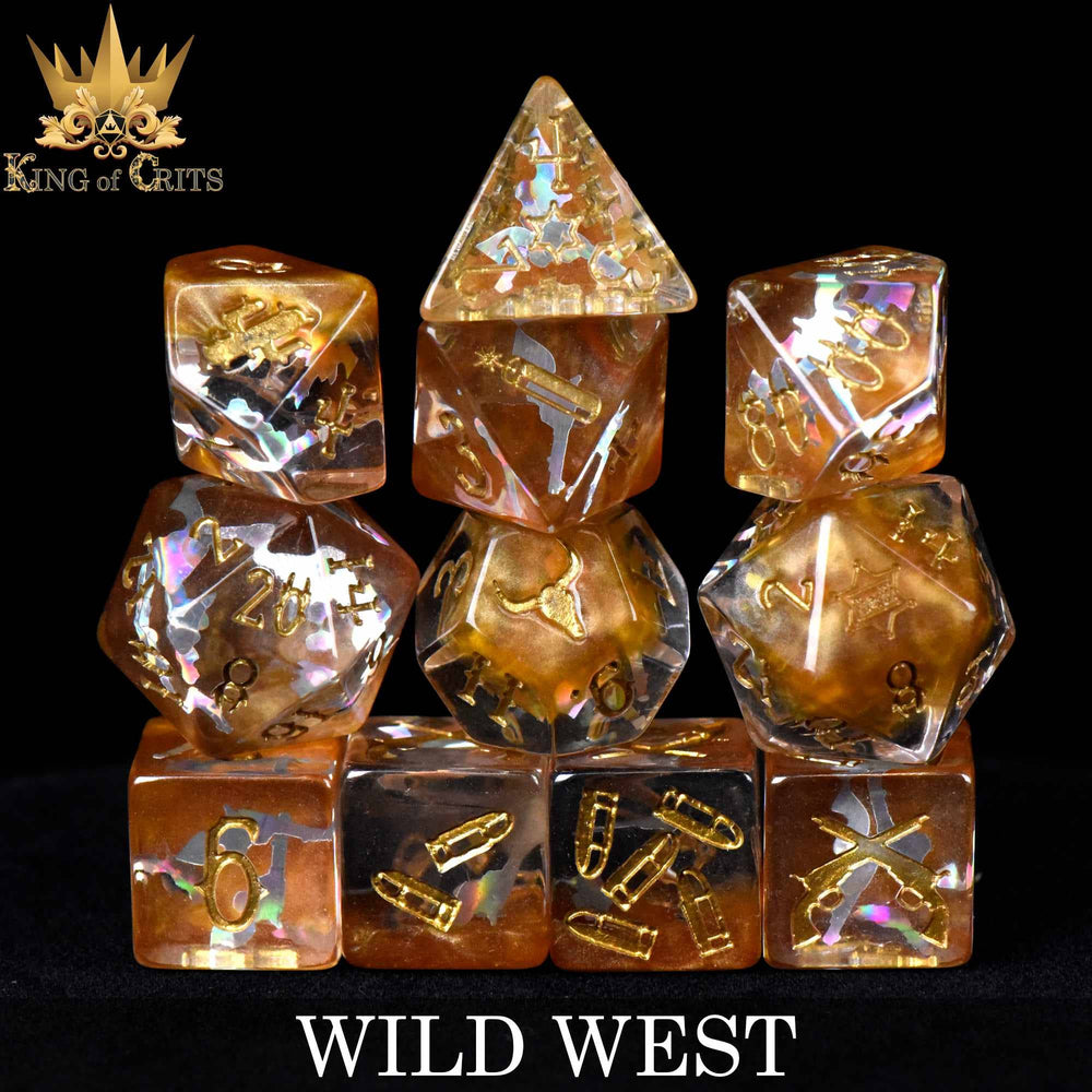 King of Crits Dice Set - Wild West (11-Piece)