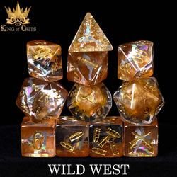King of Crits Dice Set - Wild West (11-Piece)
