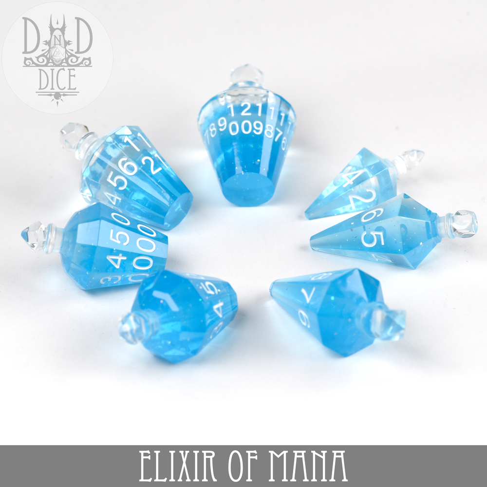 King of Crits Dice Set - Elixir of Mana
