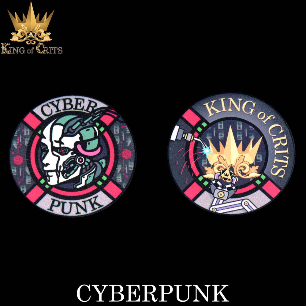 King of Crits Dice Set - Cyberpunk (11-Piece)