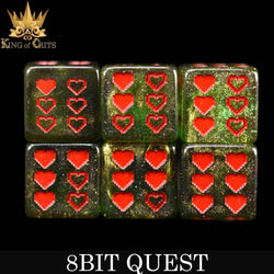 King of Crits Dice Set - 8BIT Quest (11-Piece)