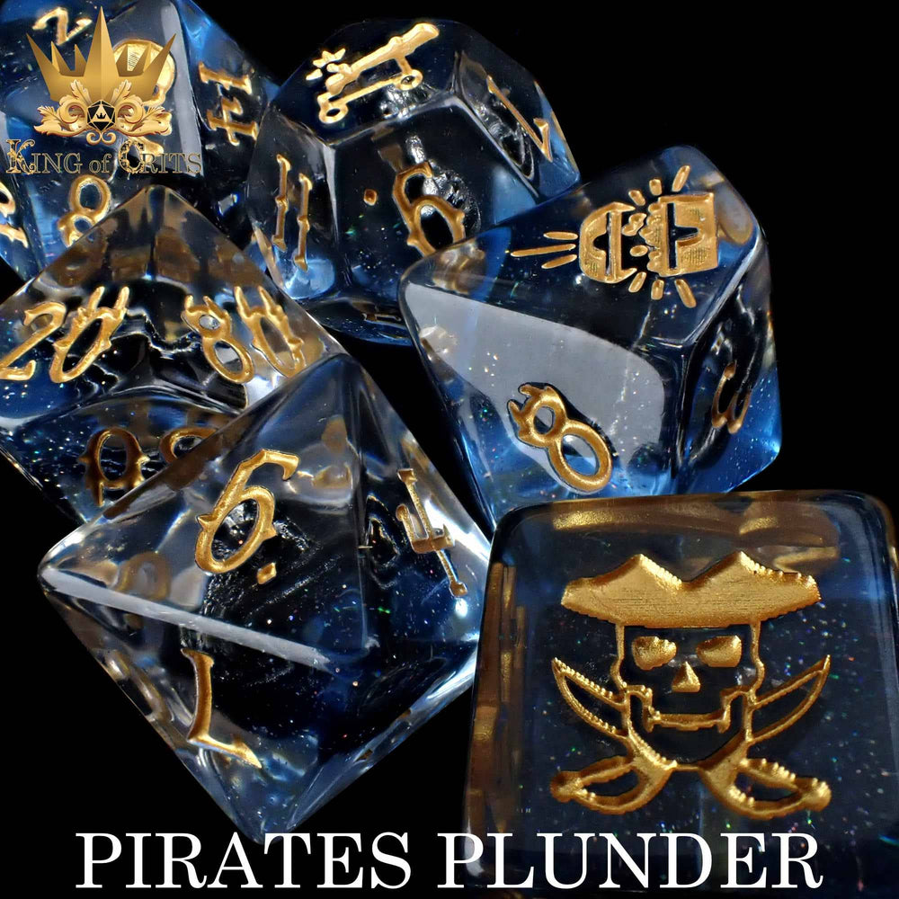 King of Crits Dice Set - Pirates Plunder (11-Piece)