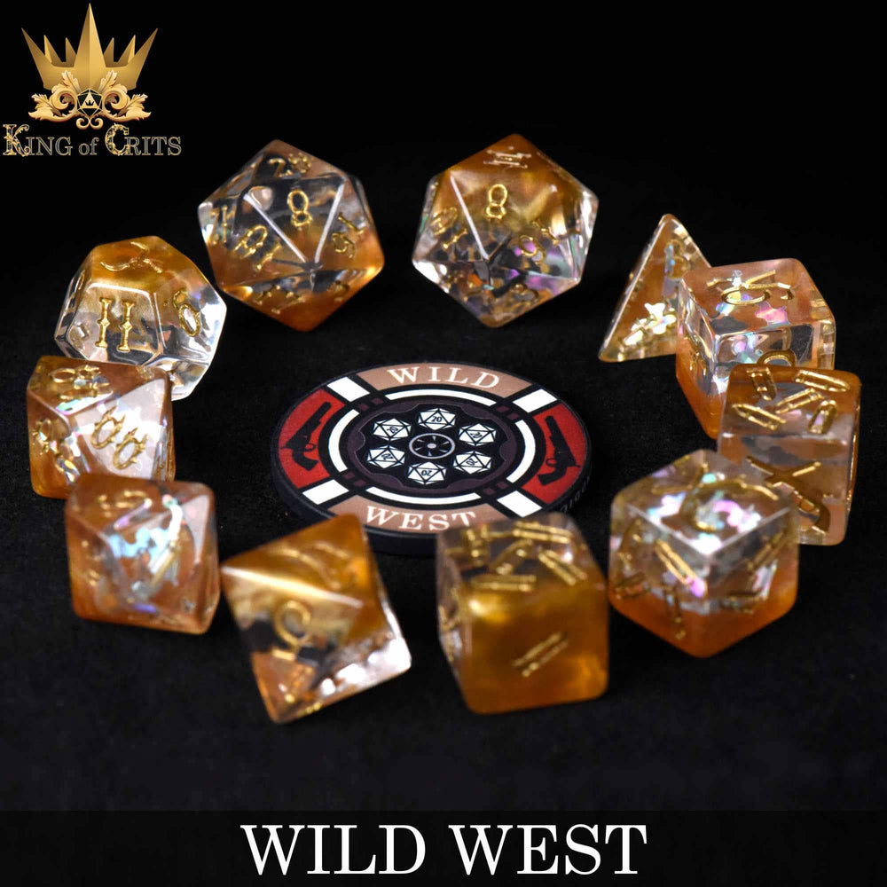 King of Crits Dice Set - Wild West (11-Piece)