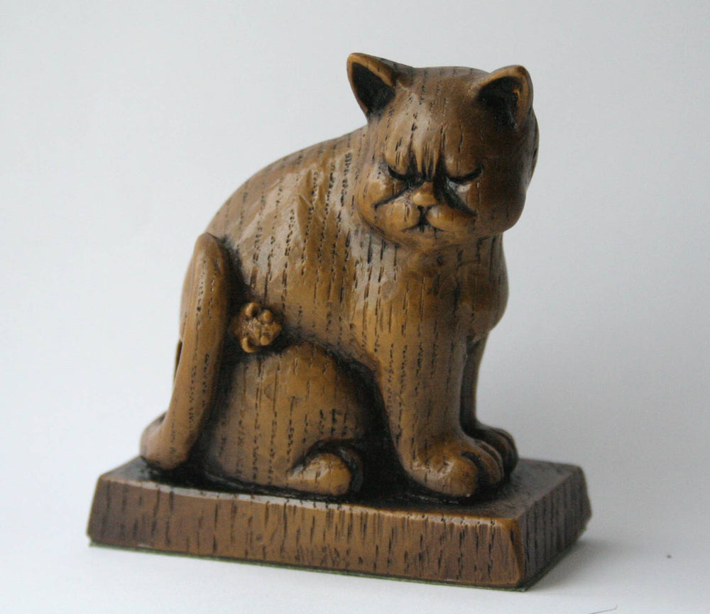 Reproduction Medieval Carving - Sad Old Church Cat