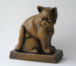 Reproduction Medieval Carving - Sad Old Church Cat