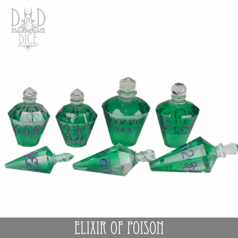 King of Crits Dice Set - Elixir of Poison