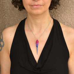 Pridemaille Spike Pendant  - Bisexual
