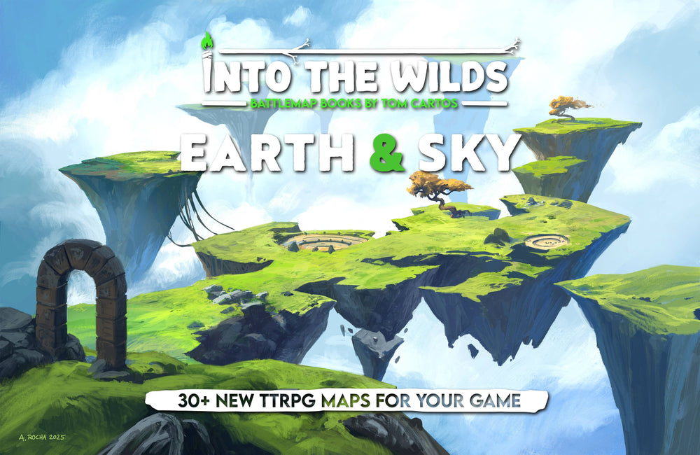 Into the Wilds Extraplanar Battlemap Books - Earth & Sky