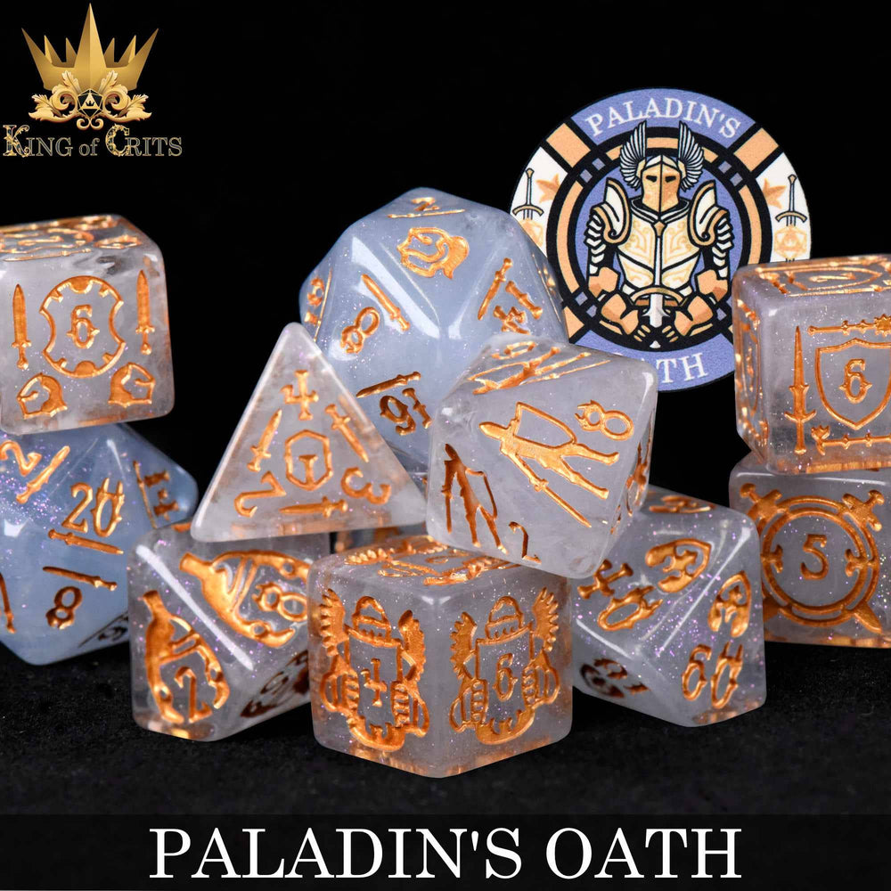 King of Crits Dice Set - Paladin's Oath (11-Piece)
