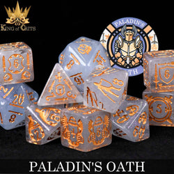 King of Crits Dice Set - Paladin's Oath (11-Piece)