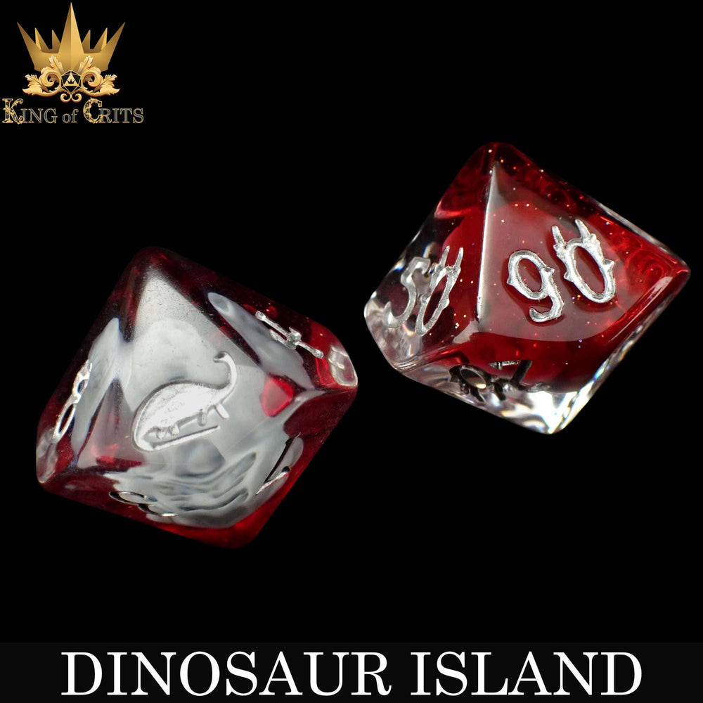 King of Crits Dice Set - Dinosaur Island (11-Piece)