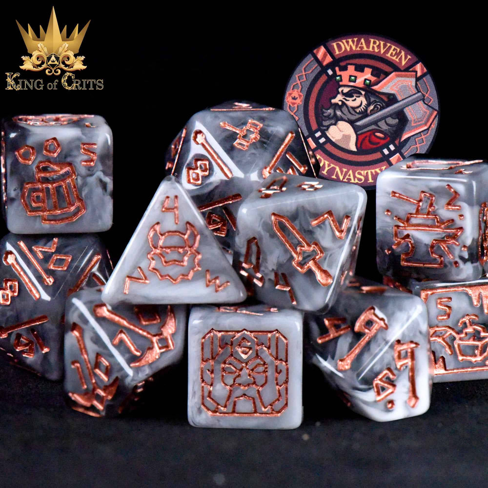 King of Crits Dice Set - Dwarven Dynasty (11-Piece)