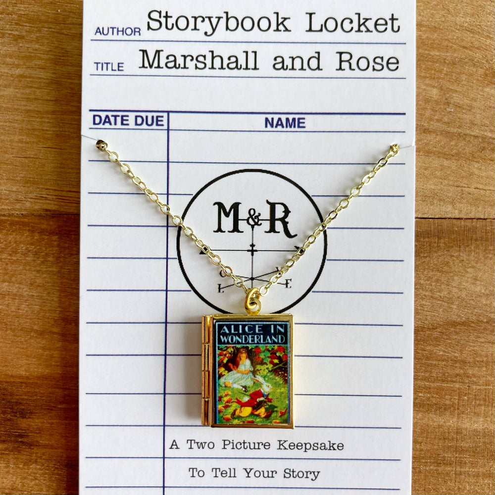 Book Locket - Alice In Wonderland