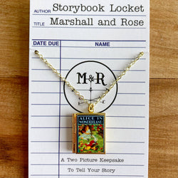 Book Locket - Alice In Wonderland