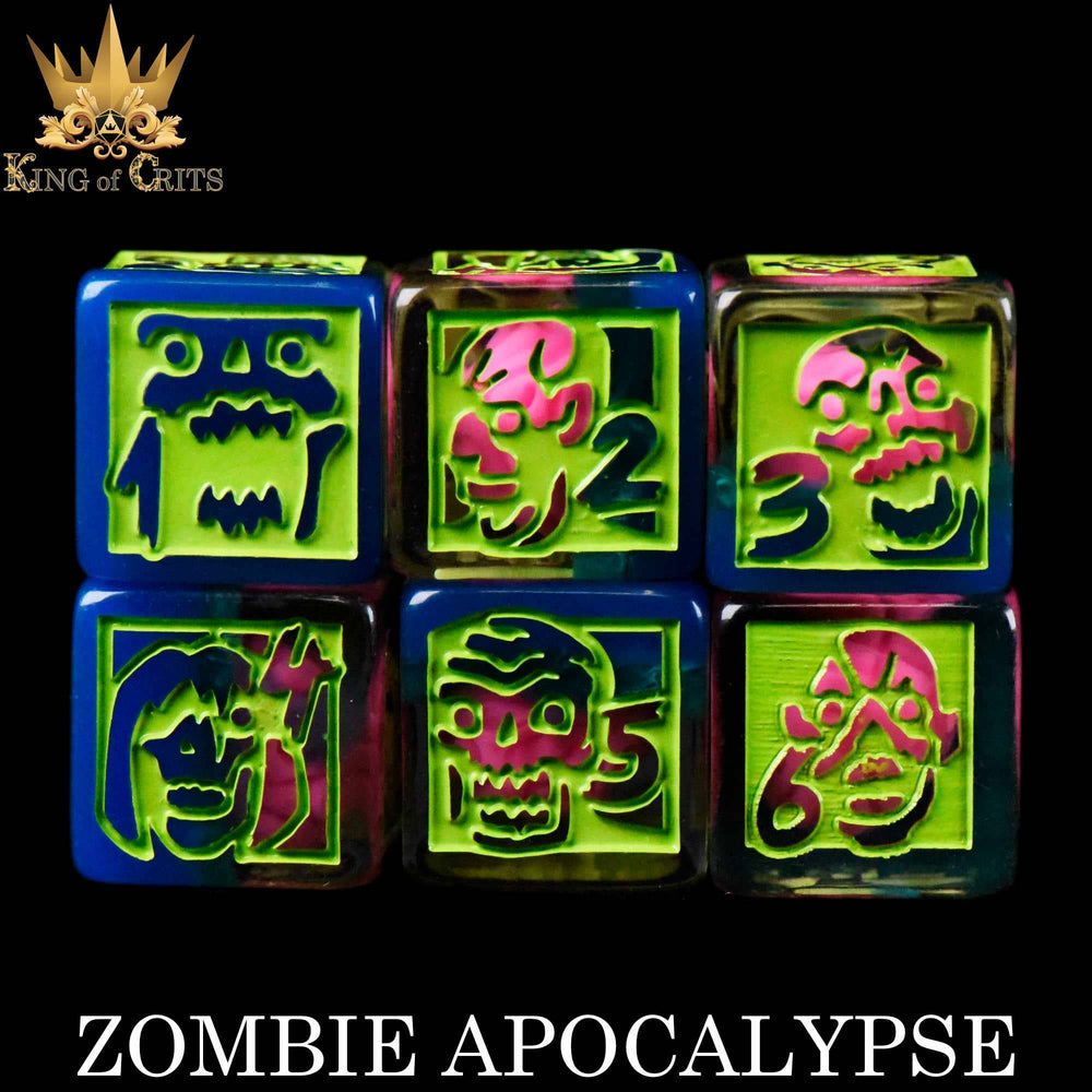 King of Crits Dice Set - Zombie Apocalypse (11-Piece)
