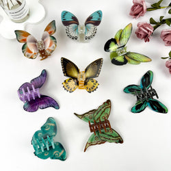 Hair Clip - Purple & Blue Butterfly