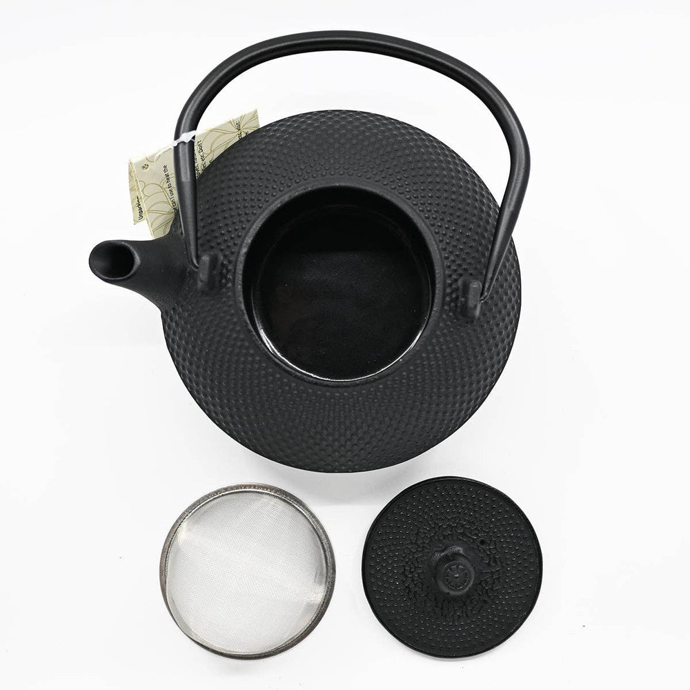 Tea Kettle - Black Hobnail