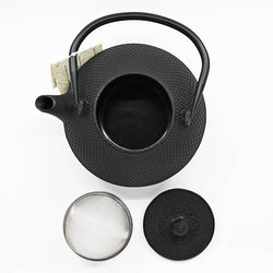 Tea Kettle - Black Hobnail