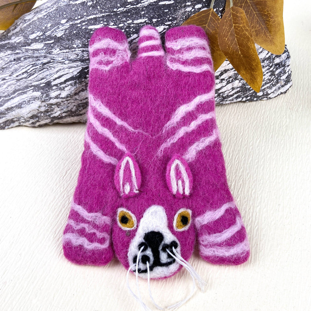 Animal Rug Coaster - Green Cat