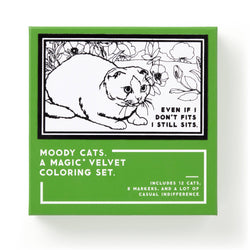 Magic Velvet Coloring Set - Moody Cats