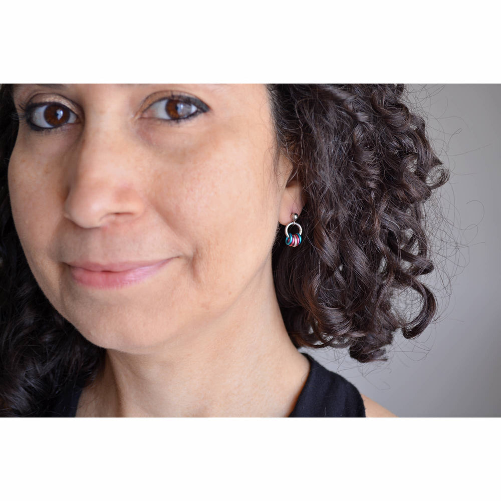 Pridemaille Tiny Hoop Earring - Transgender