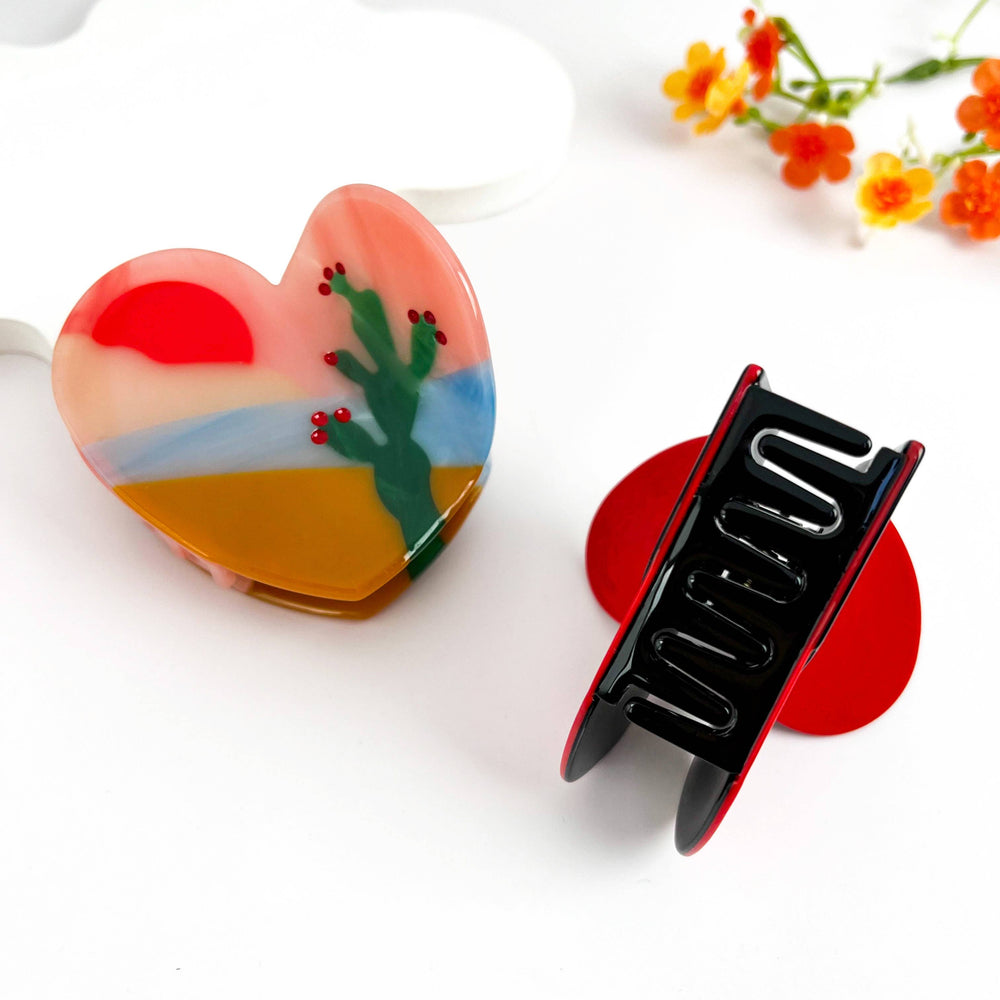 Hair Clip - Paw Heart