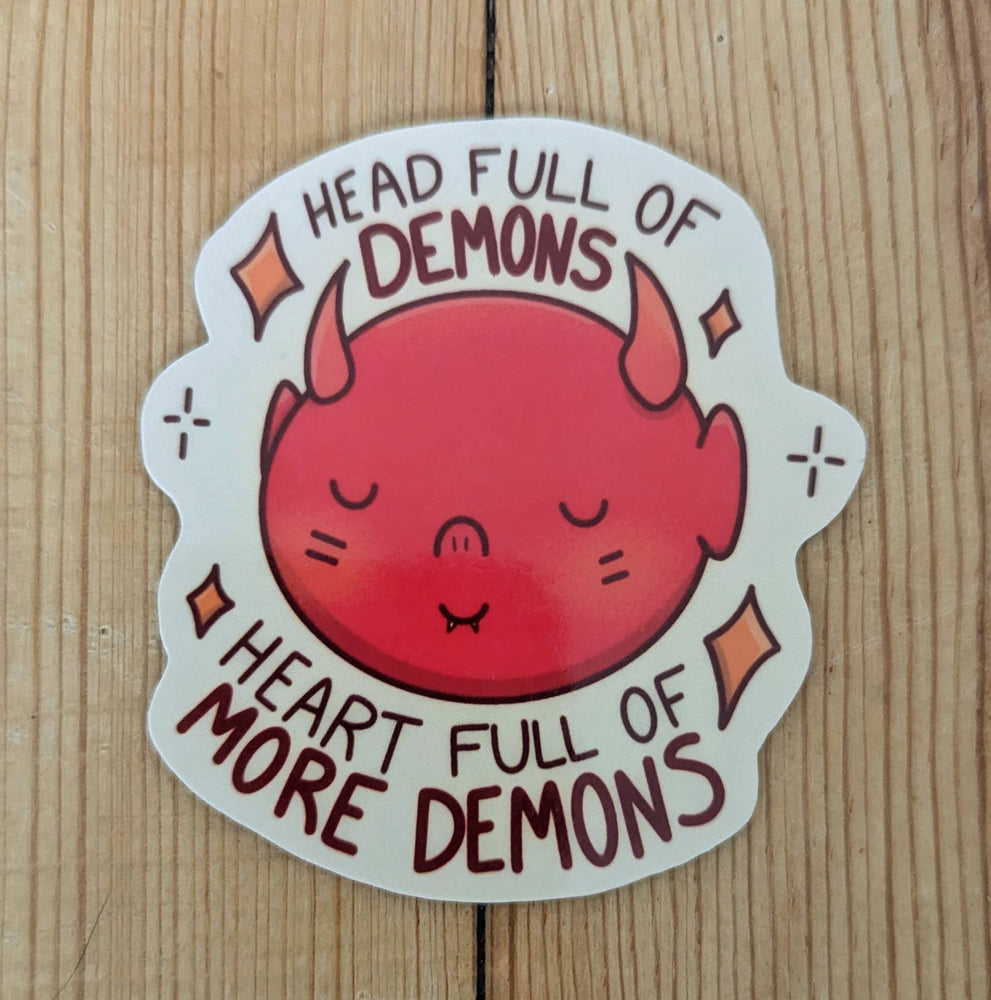 Vinyl Sticker - Head Full of Demons