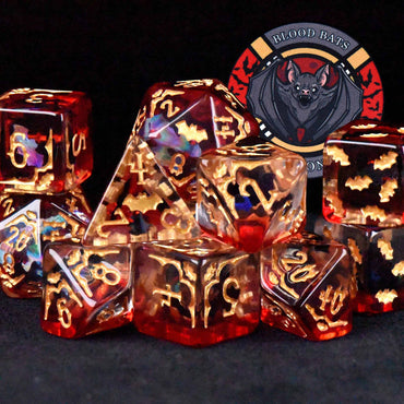 King of Crits Dice Set - Blood Bats & Beyond (11-Piece)