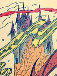 Riso Print - Dragon Warrior