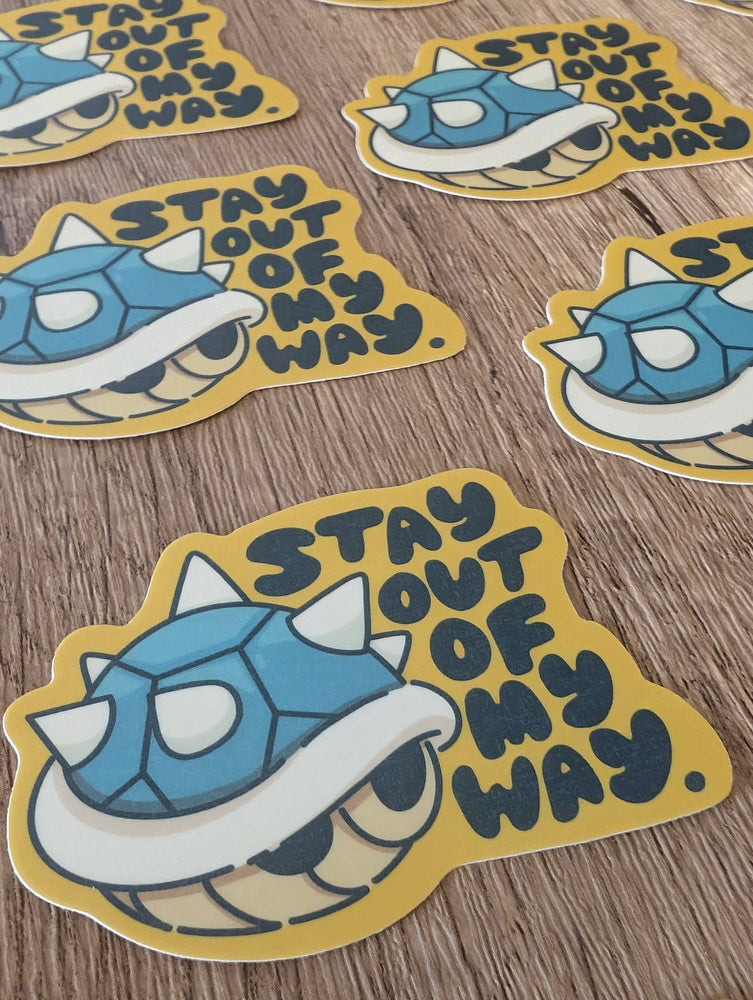 Vinyl Sticker - Stay Out of My Way Mario