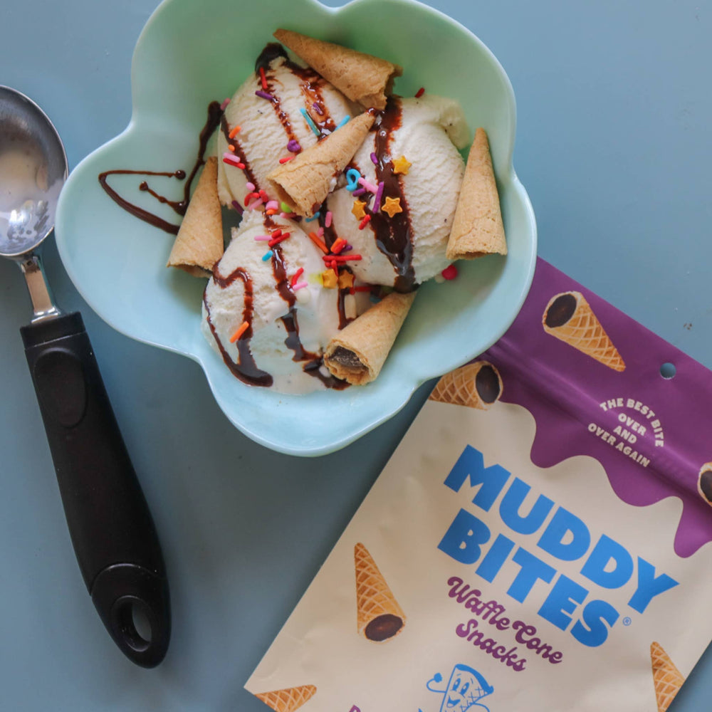 Muddy Bites - Dark Chocolate Waffle Cone Snacks