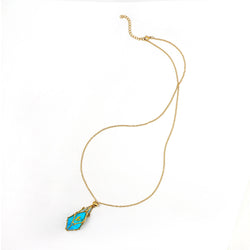 Mysticage Dice Necklace with D4 - Gold Chain