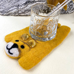 Animal Rug Coaster - Yellow Tiger