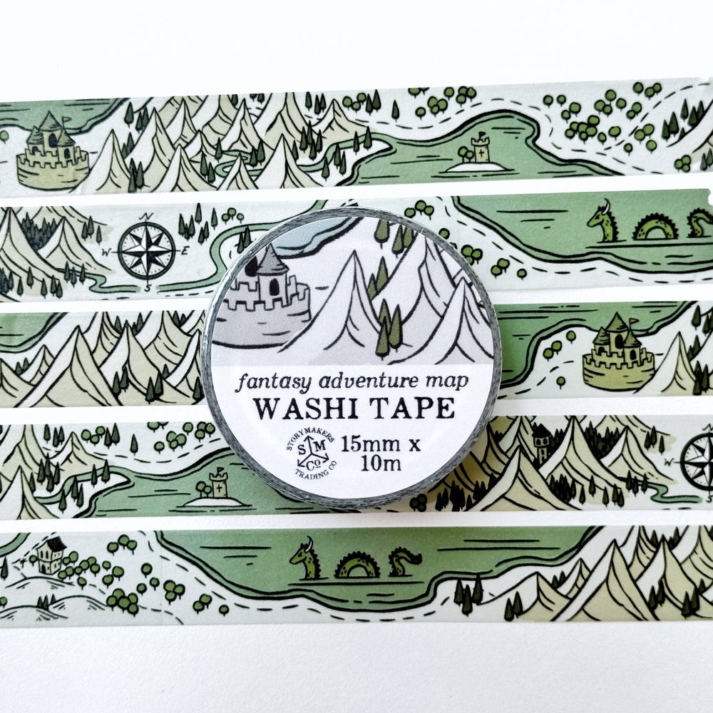 Washi Tape - Fantasy Adventure Map
