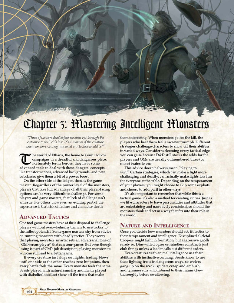 Grim Hollow: The Monster Grimoire (5E)