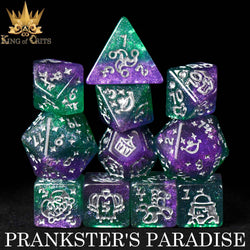 King of Crits Dice Set - Prankster's Paradise (11-Piece)