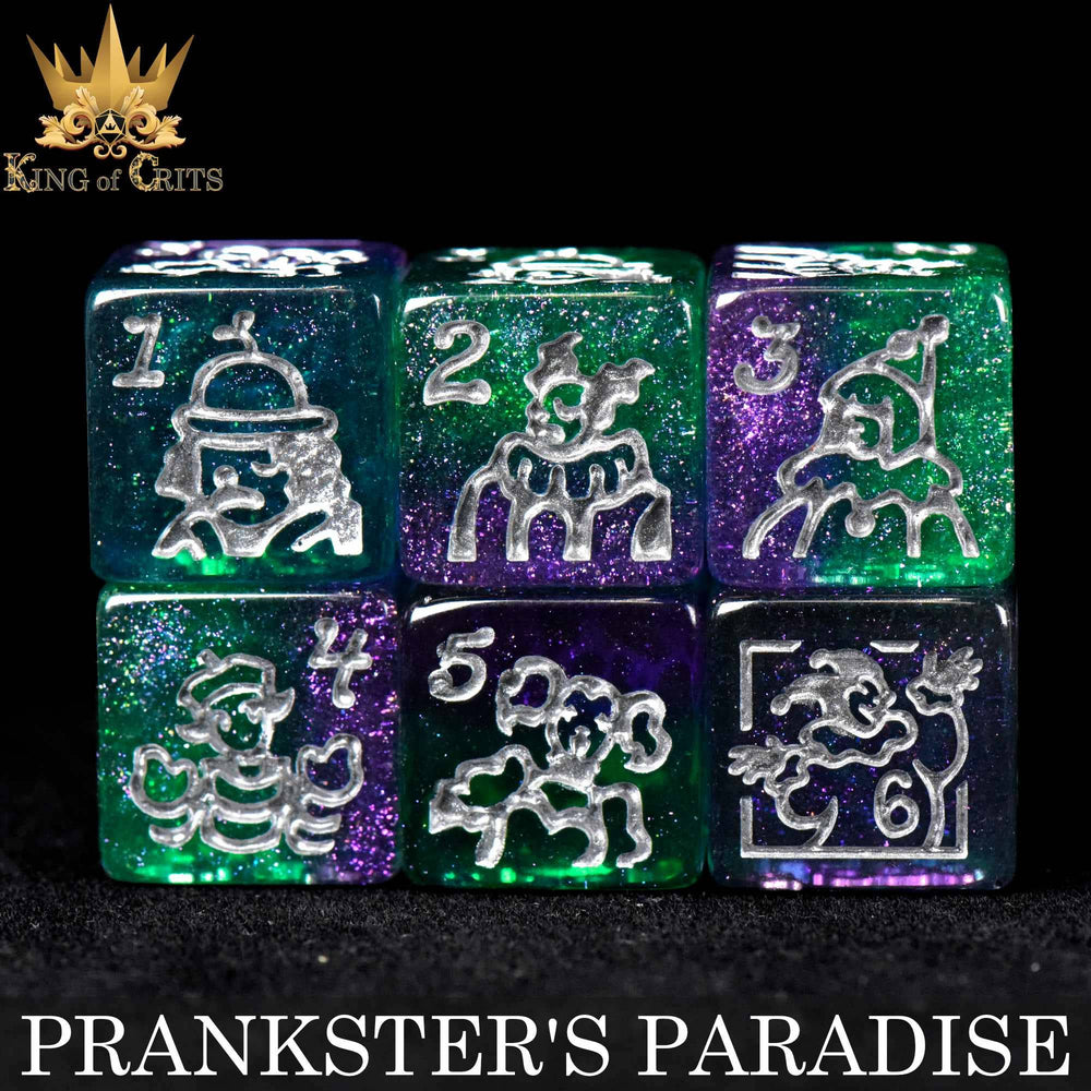 King of Crits Dice Set - Prankster's Paradise (11-Piece)