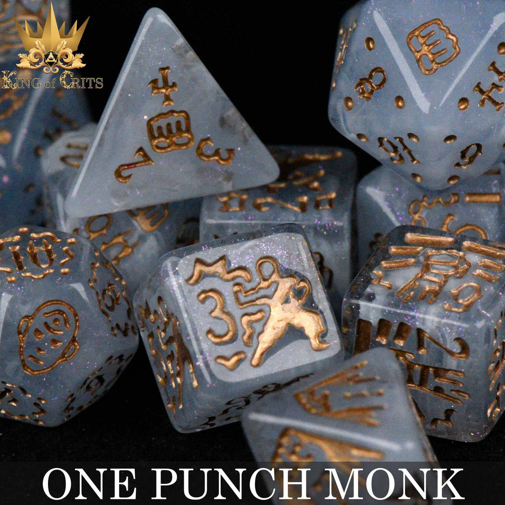 King of Crits Dice Set - One Punch Monk (11-Piece)