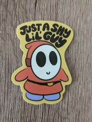 Vinyl Sticker - Mario Just a Shy Little Guy